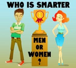 intelligent women, men vs women